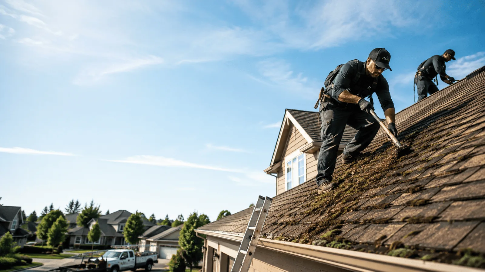 Roof Moss Removal in Bridgeport, TX near me